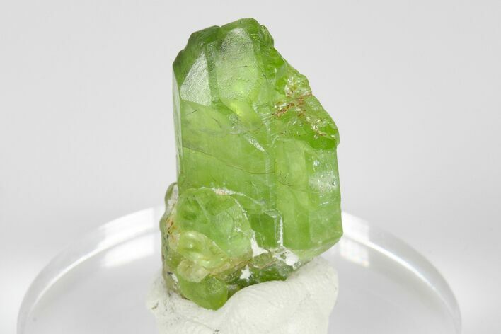Green Olivine Peridot Crystal Cluster - Pakistan #183952